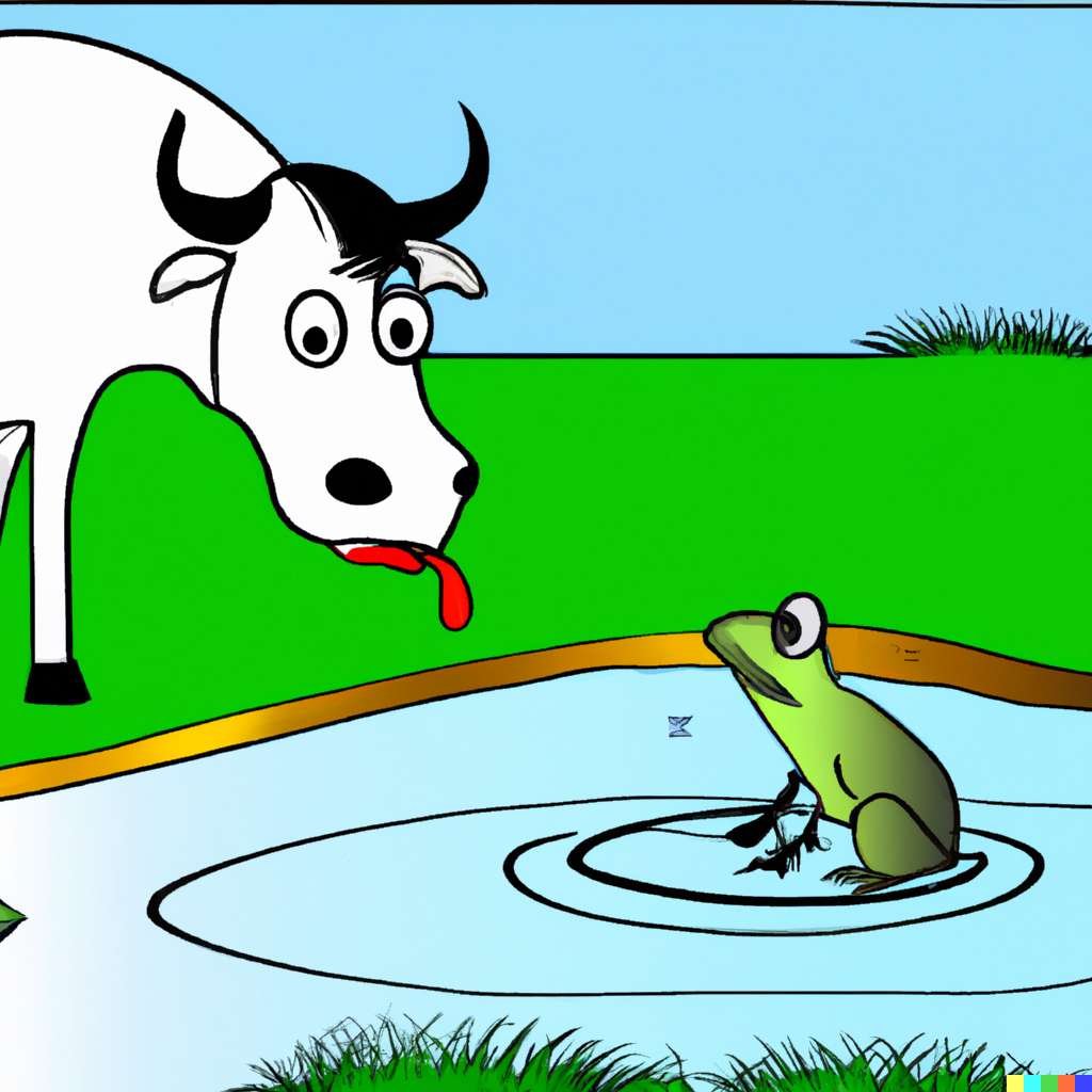 the Frogs and the Ox fable