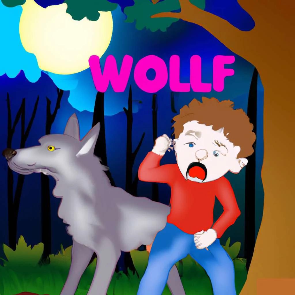 The Boy Who Cried Wolf ilustration