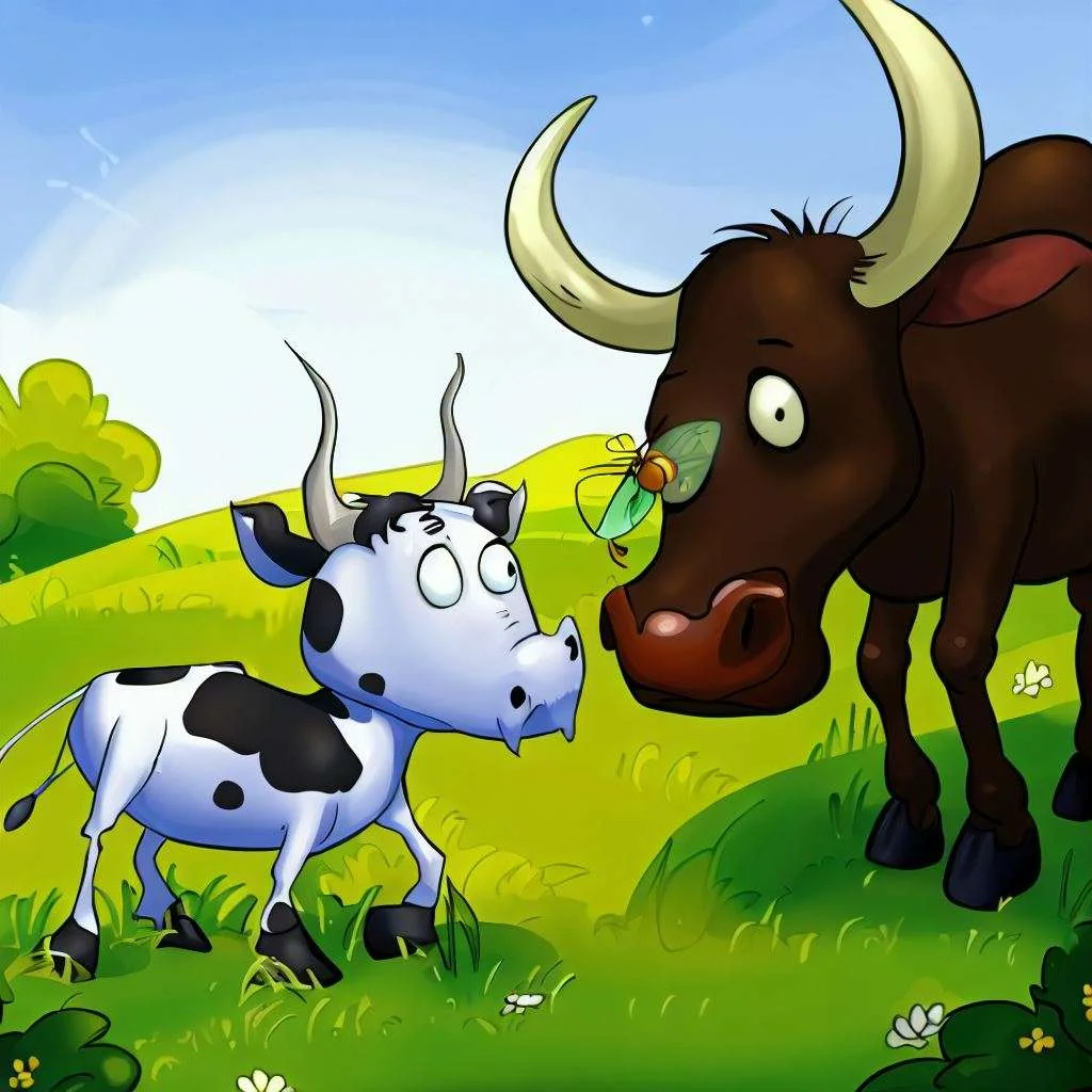 The Gnat & the Bull cartoon