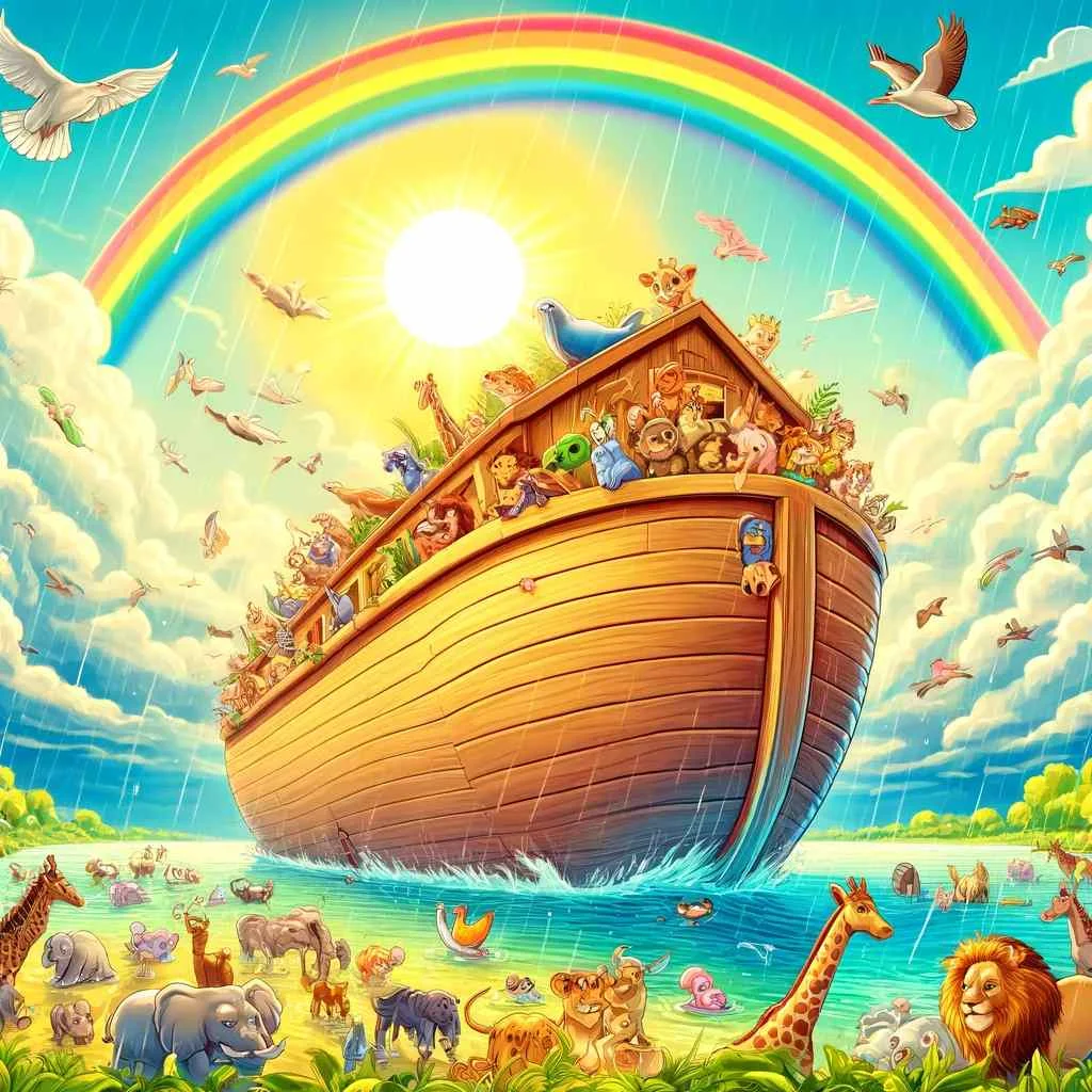 the ark of Noah cartoon image