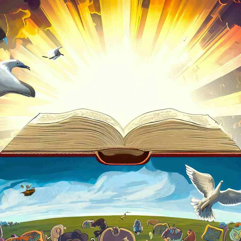 the story of the bible cartoon image