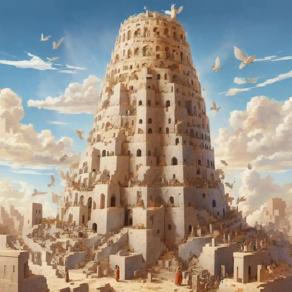 the tower of babel story with picture