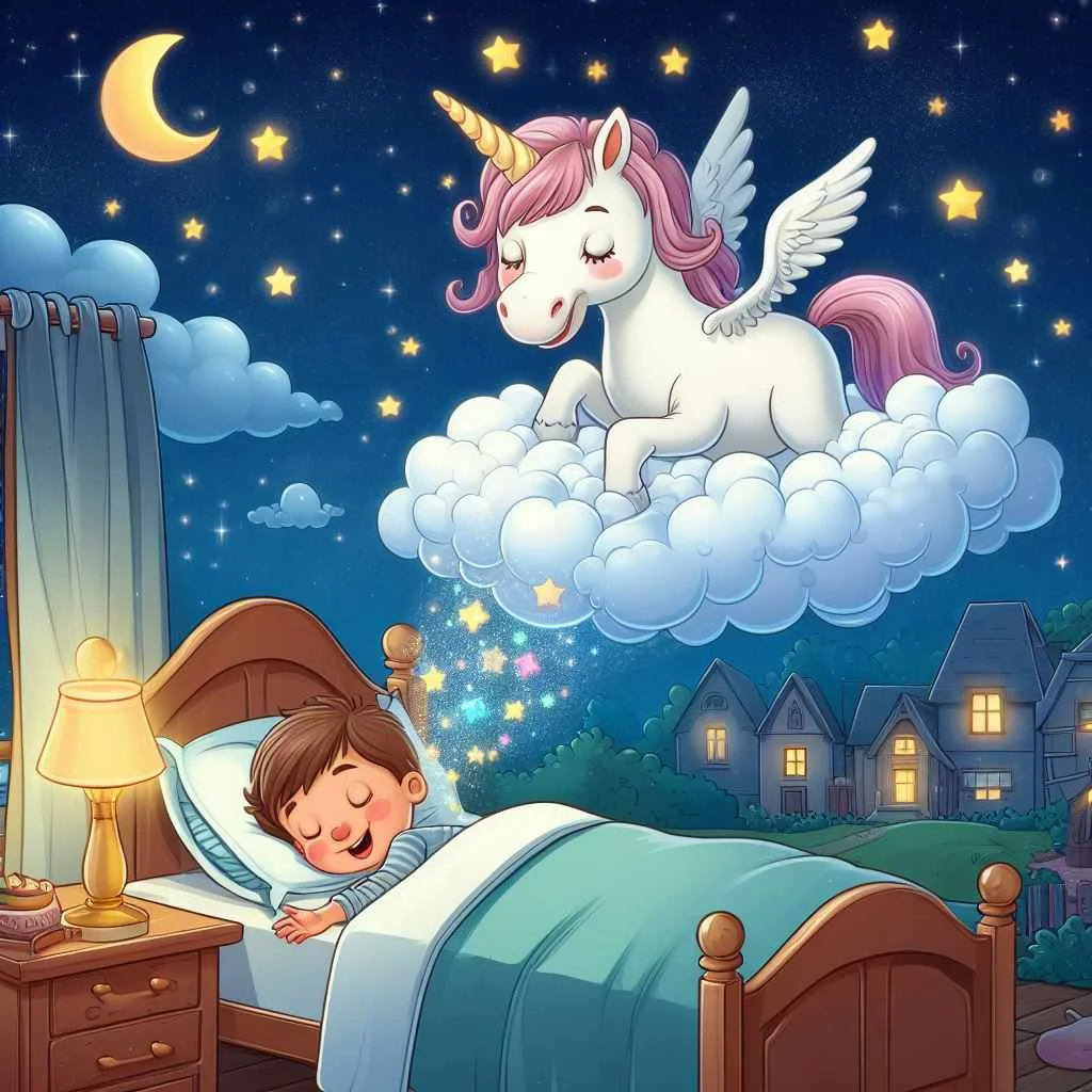 a magic unicorn image cartoon