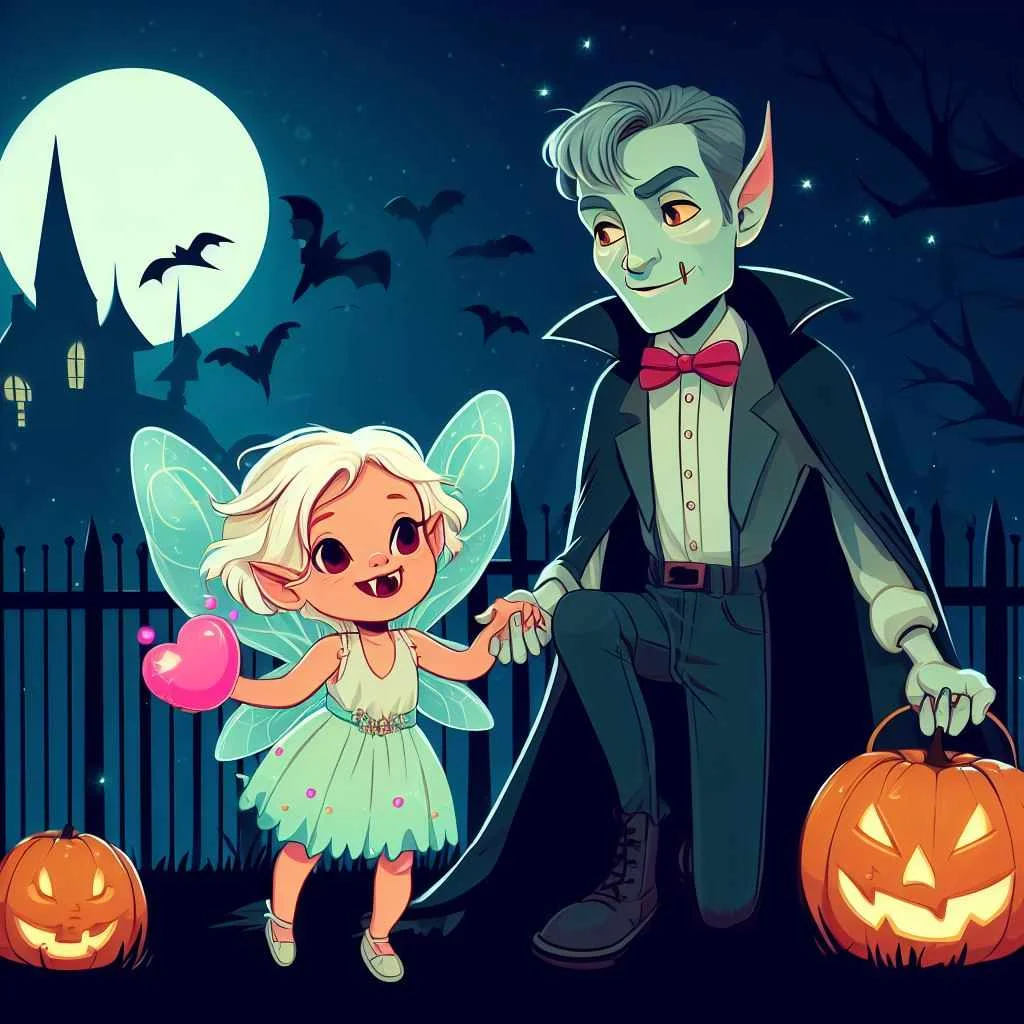 a vampire and fairy picture cartoon