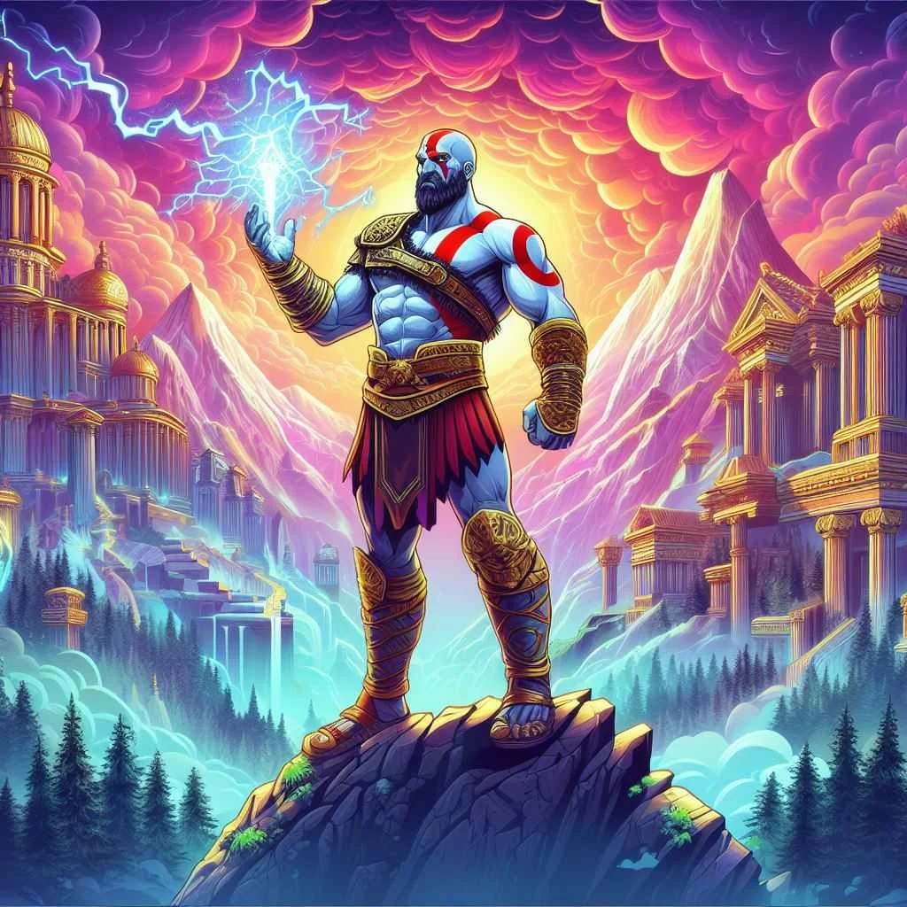 Kratos and Zeus Greek Myth image