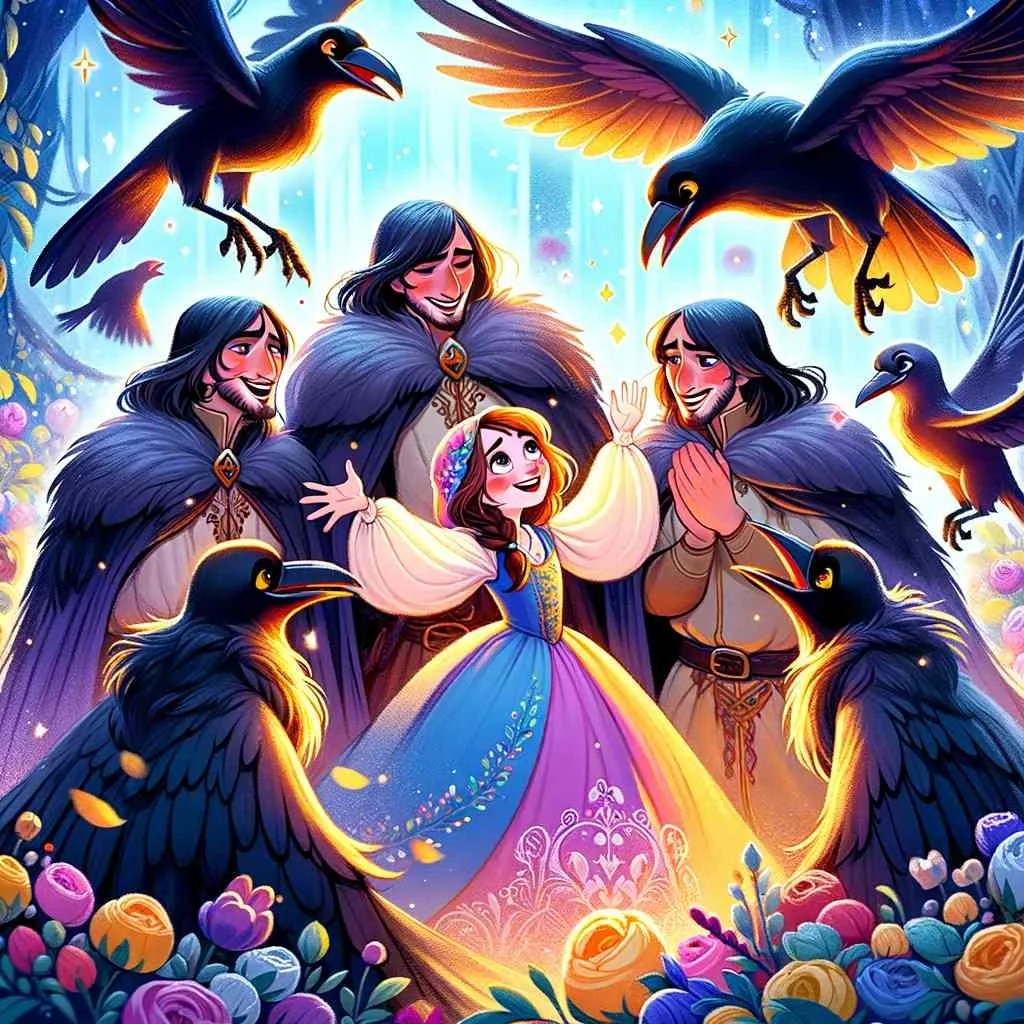 the seven ravens fairy tale image